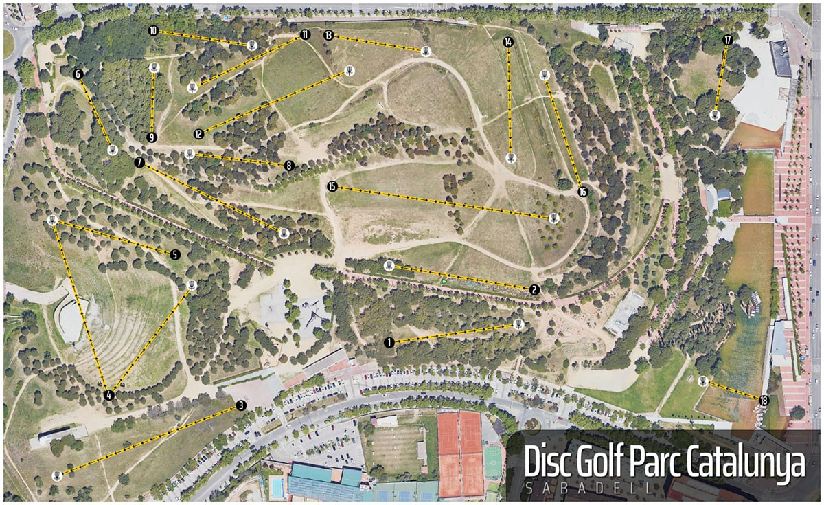 Mapa del projecte dissenyat per l'Esperit per al Parc Catalunya
